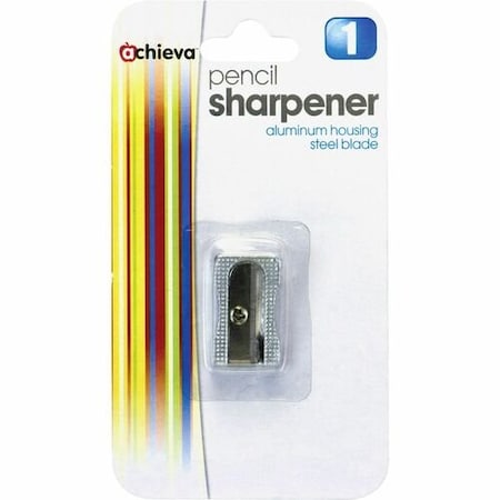 Officemate International Officemate 30233, METAL PENCIL SHARPENER, 0.63in X 1in X 0.38in, METALLIC SILVER OIC30233